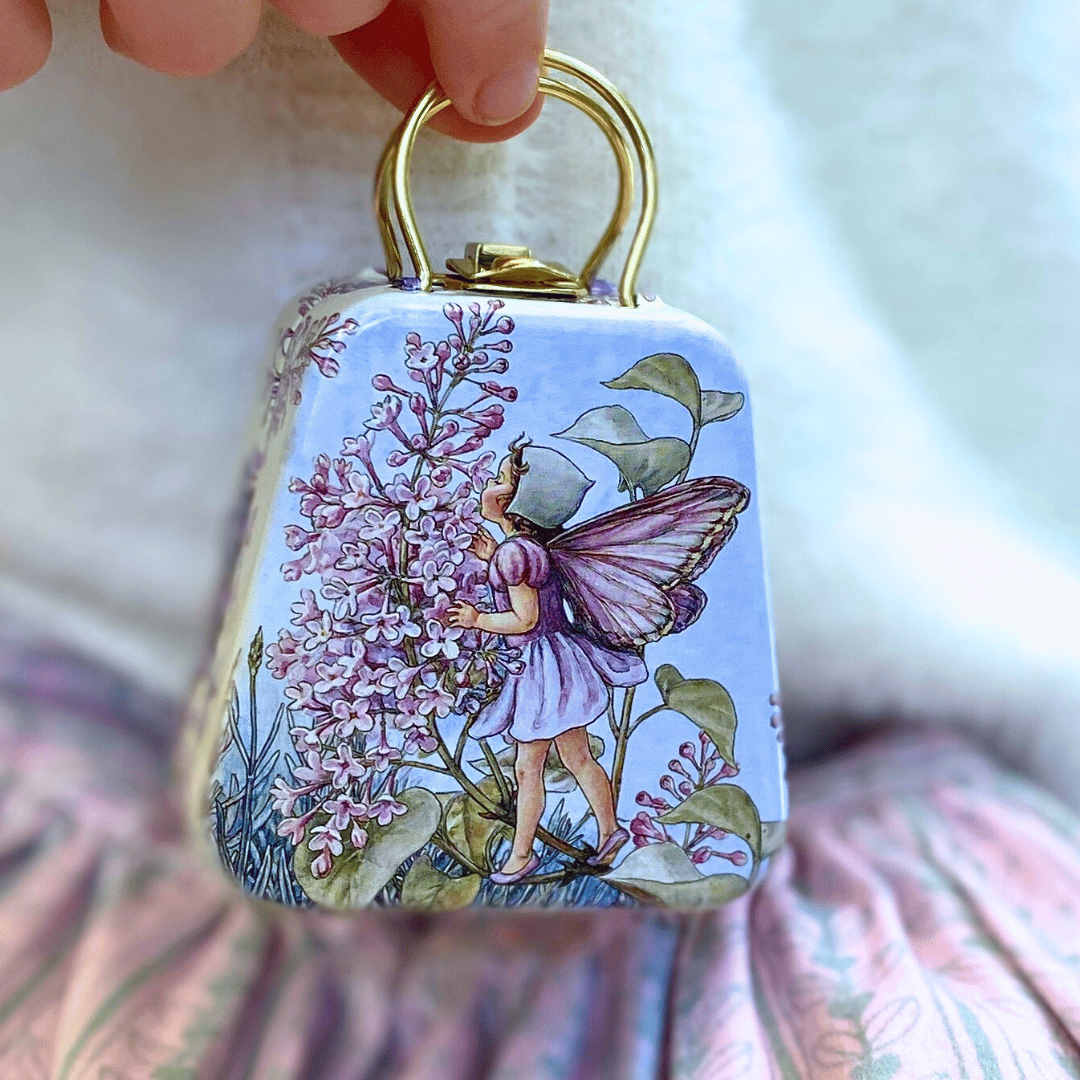 Flower Fairy Mini Handle Basket Tin (Assorted Designs)