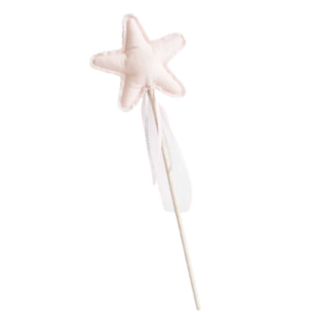 Pink Linen Fairy Wand